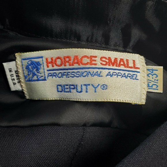 Horace Small‎ Police Deputy Uniform Shirt Blue 520NP Long Sleeve 15.5 34 - Picture 4 of 12